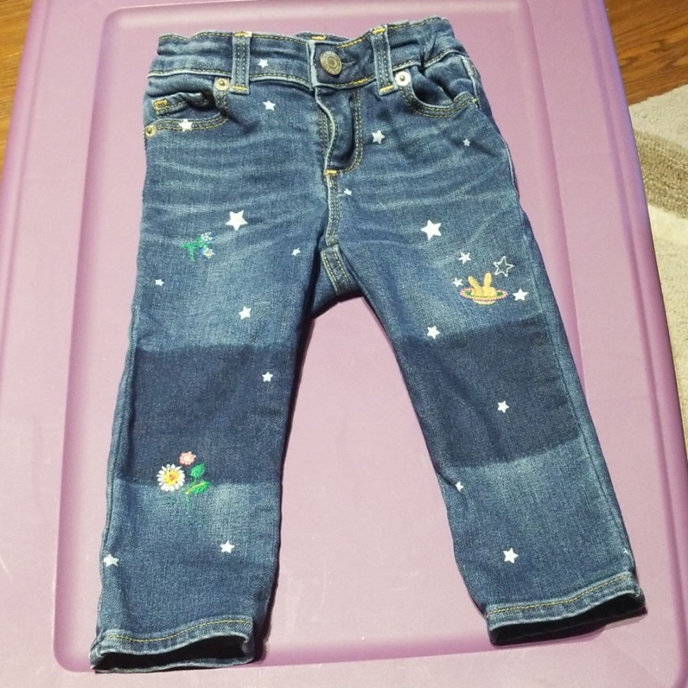 Embroidered Denim jeans